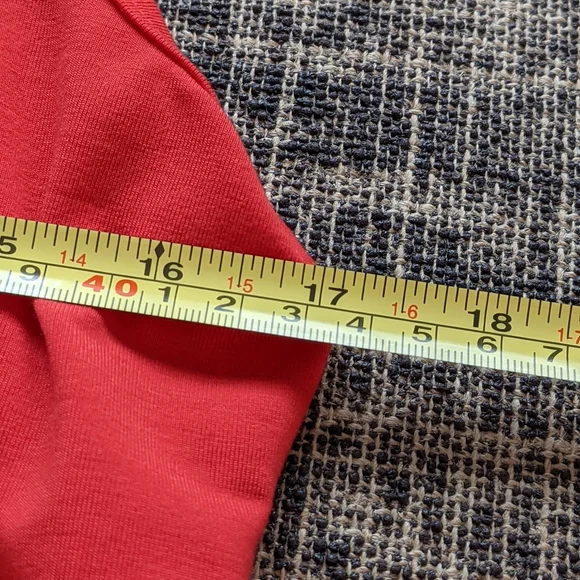 LuLaRoe Tank top, Off Duty Momma, Red, Large, Scoop Front - Picture 5 of 6